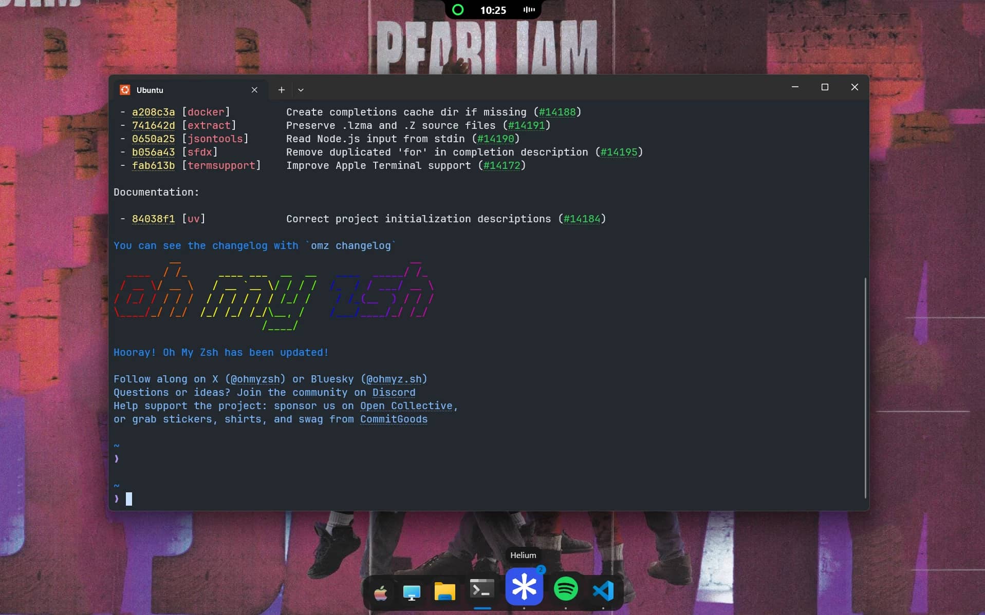Ubuntu terminal running in Windows Terminal